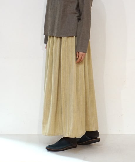 kotiスカート ウール 右ポケット付き 黄色 6902wY
