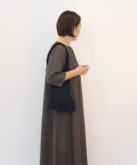絞りbag 2色 グレー、ブラウン 8045G