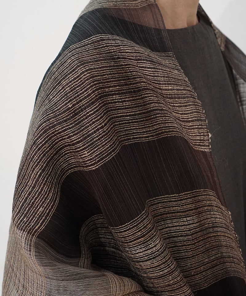 ストール マルダギッチャー チャコール&グレー 2061CG | MAKI TEXTILE