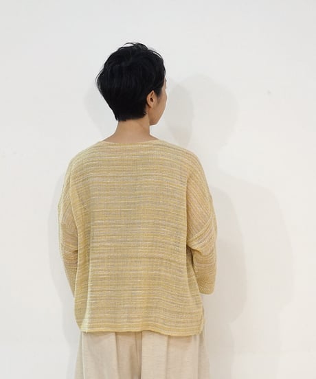 ふくふく プルオーバー simple 黄色（黄色×白）6546FWY