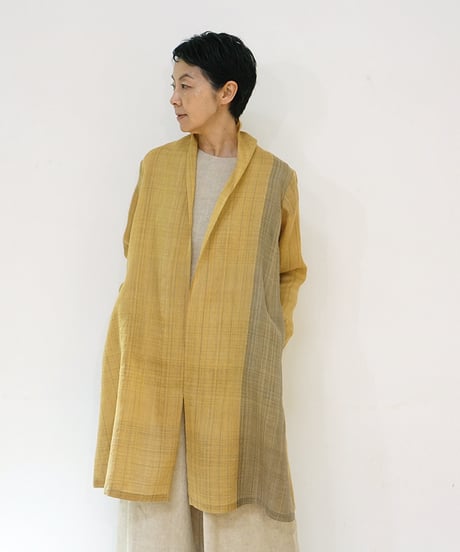 ジャケット シンプルlong マルダウール 黄金色 6697MaY
