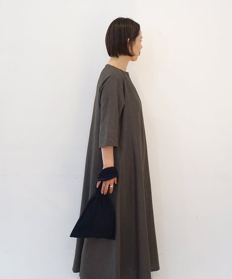 絞りbag 2色 グレー、ブラウン 8045G