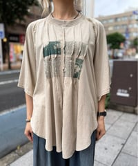フロントタックT  -ベージュ-