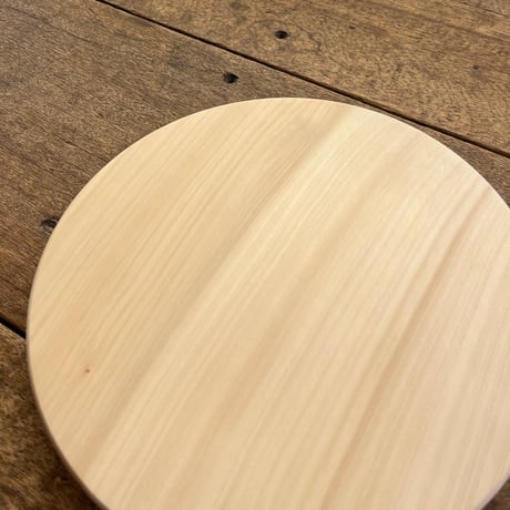 「いちょうの木のまな板　まんまる」 直径25センチ RD-05