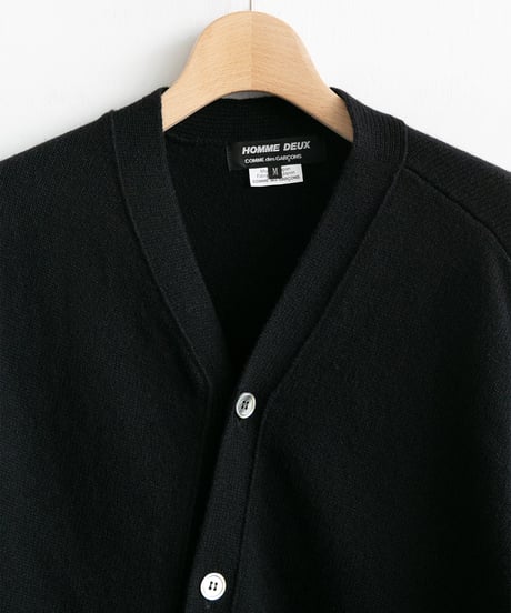 COMME des GARÇONS HOMME DEUX _ 7ゲージウールナイロン天竺 バイアス カーディガン
