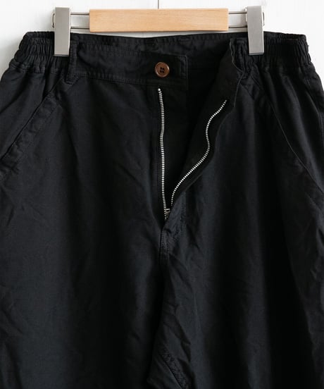COMME des GARÇONS HOMME DEUX _ エステルオックス 製品後加工 パンツ ( BLACK )