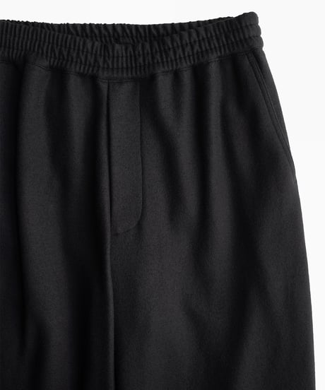 Graphpaper _ Wool Smooth Flannel Easy Wide Pants ( Black )
