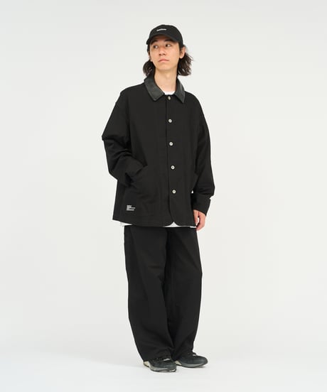 FreshService _ COTTON CANVAS LEATHER COLLAR WORK JACKET