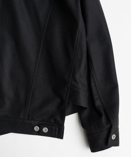 COMME des GARÇONS HOMME DEUX _ ウールフラノ アシンメトリートラッカージャケット