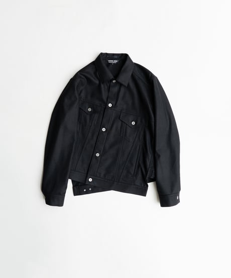 COMME des GARÇONS HOMME DEUX _ ウールフラノ アシンメトリートラッカージャケット