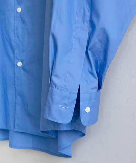 Graphpaper _ Broad L/S Oversized Regular Collar Shirt ( Blue )