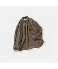 POLYPLOID _ SHIRT JACKET B ( BROWN CHECK )