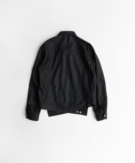 COMME des GARÇONS HOMME DEUX _ ウールフラノ アシンメトリートラッカージャケット