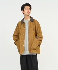 FreshService _ COTTON CANVAS LEATHER COLLAR WORK JACKET