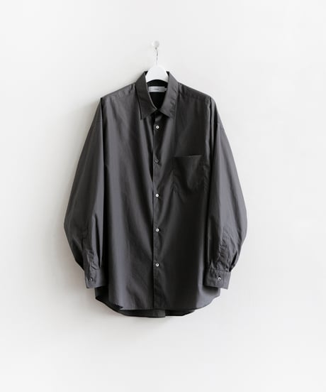Graphpaper _ Broad L/S Oversized Regular Collar Shirt ( C Gray )