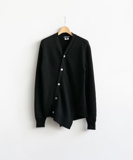COMME des GARÇONS HOMME DEUX _ 7ゲージウールナイロン天竺 バイアス カーディガン
