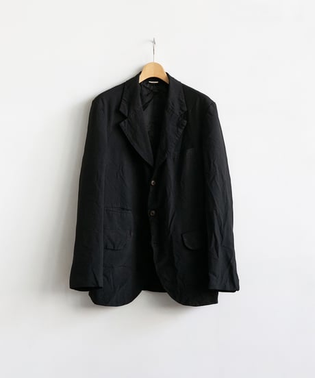 COMME des GARÇONS HOMME DEUX _ エステルオックス 製品後加工 ジャケット ( BLACK )