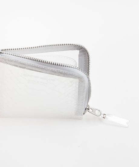 Wallet COMME des GARCONS _ Snake Transparent - L Zip Wallet