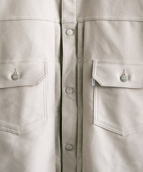 Graphpaper 2026 Autumn+Winter Collection _ Cotton Double Serge Jacket ( ASH )