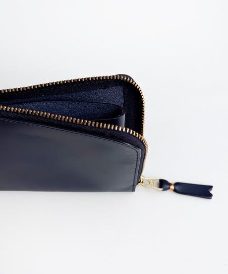 Wallet COMME des GARCONS _ Classic Leather Line-L Zip Wallet ( Navy )