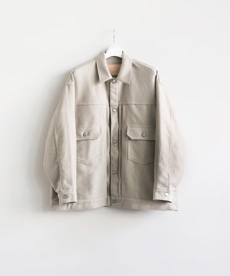 Graphpaper 2026 Autumn+Winter Collection _ Cotton Double Serge Jacket ( ASH )