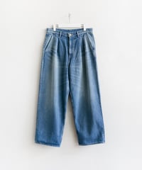 Graphpaper _ Selvage Denim Two Tuck Pants ( LIGHT FADE )