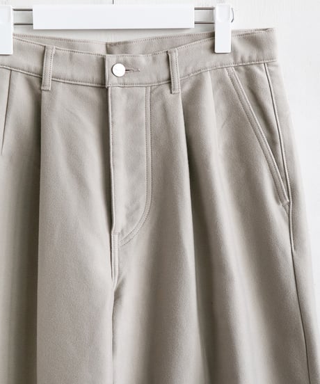 Graphpaper 2026 Autumn+Winter Collection _ Cotton Double Serge Two Tuck Pants ( ASH )