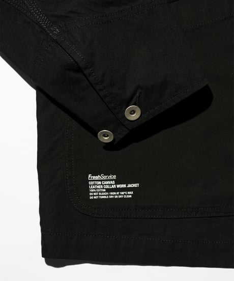 FreshService _ COTTON CANVAS LEATHER COLLAR WORK JACKET