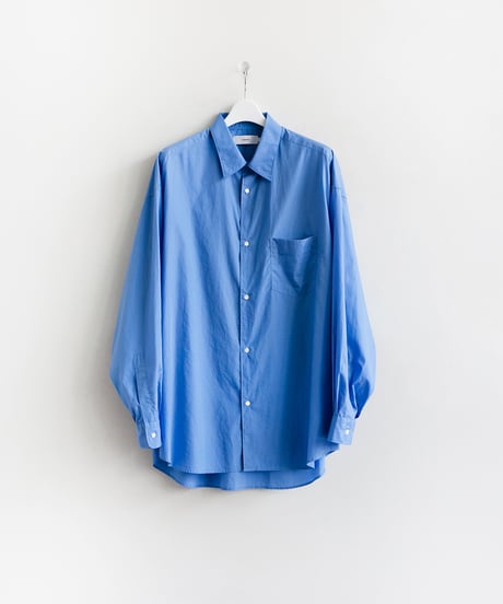 Graphpaper _ Broad L/S Oversized Regular Collar Shirt ( Blue )