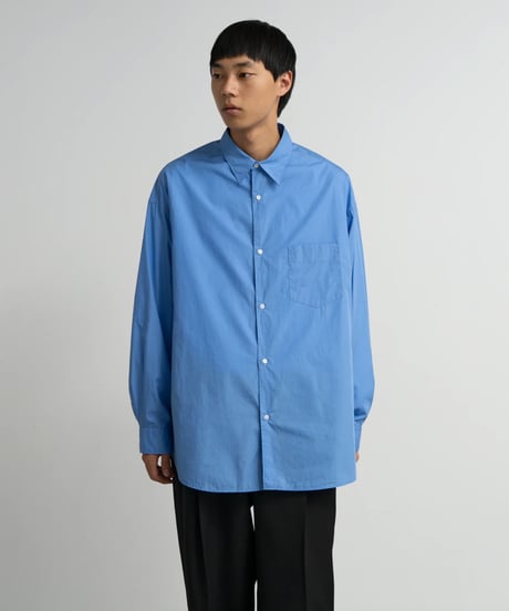 Graphpaper _ Broad L/S Oversized Regular Collar Shirt ( C Gray )