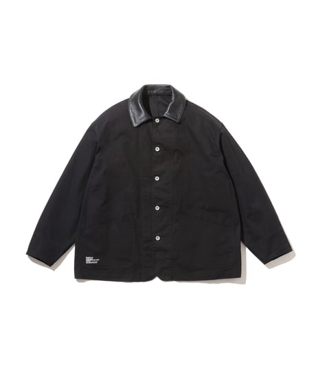 FreshService _ COTTON CANVAS LEATHER COLLAR WORK JACKET