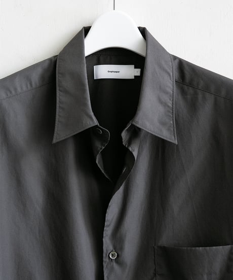 Graphpaper _ Broad L/S Oversized Regular Collar Shirt ( C Gray )