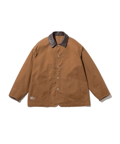 FreshService _ COTTON CANVAS LEATHER COLLAR WORK JACKET