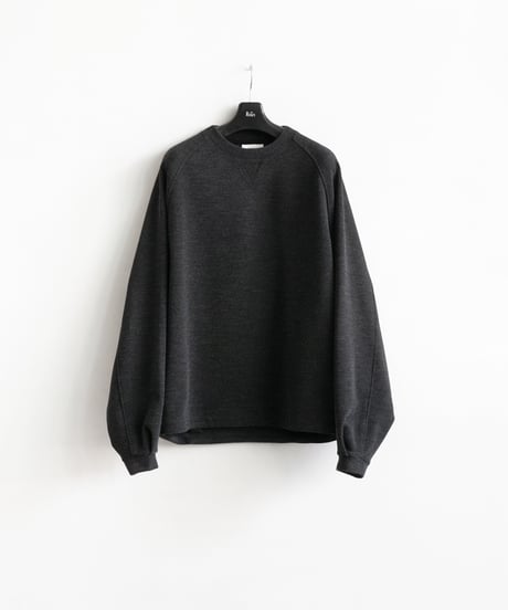 THE RERACS _ THE RAGLAN SWEAT ( Charcoal Gray )