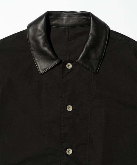 FreshService _ COTTON CANVAS LEATHER COLLAR WORK JACKET