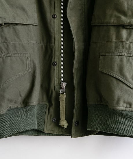 eYe JUNYAWATANABE MAN × Needles _ コットンバックサテン + ナイロンツイル カスタマイズ MA1ジャケット