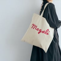 MAGALI キャンバスコットンリネン・トートバッグ／ナチュラル