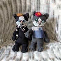 ねこぬいぐるみ中