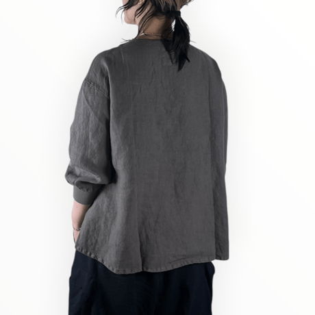 LAITERIE / リユールリネン2　ロングプルオーバー / LB-137 ASH GRAY