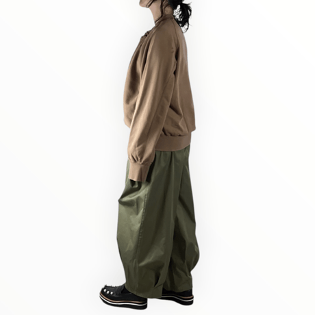 Pearl Button - BLANCbasque / ツイルタックパンツ  / PB64-306 47khaki