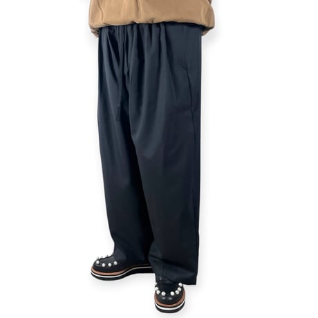 my beautiful landlet / SUPER 100's WOOL OXFORD WIDE EASY PANTS / MBL-EZPT-W