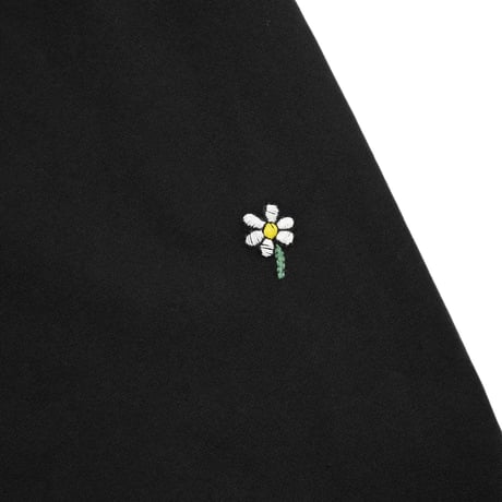 my beautiful landlet / DAMAGE SWEAT WIDE PANTS embroidery / MBL-WD-SWPT1-E BLACK