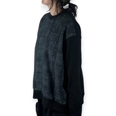 SNEEUW / カンプリントプルオーバー / snw34-03 Col.B charcoal gray