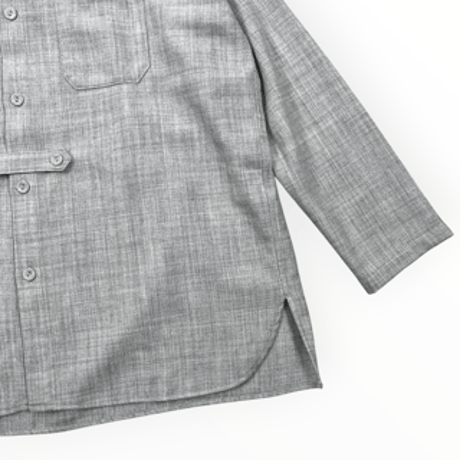 TISSU / ウールジョーゼット ショートカーデ / TS263SH072 006TOPグレー