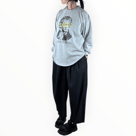 KHA:KI  / L/S TEE -CLASSICAL- / MIL26FCS3520 グレー