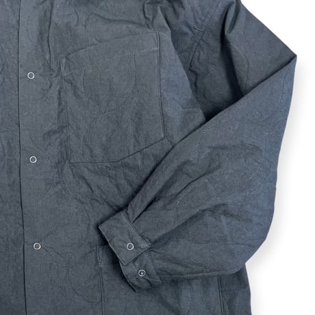 VOAAOV  /  THIN QUILT SHACKET - classic collar / VOSH-Q41 BLACK