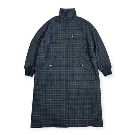 TISSU / ナイロンキルティングリバーシブルコート / TS263CO063 180チャコールチェック size1