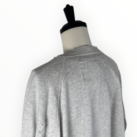 my beautiful landlet / DAMAGE SWEATSHIRT / MBL-WD-SWTP2 OATMEAL