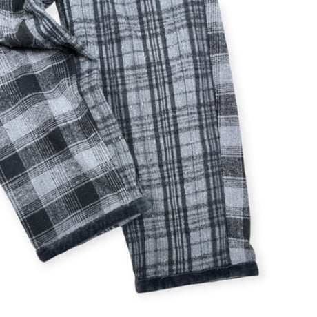 TIGRE BROCANTE /  ネルチェックMix タゴサクロングパンツ / PT-31L-W204 チャコール unisex M