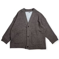 TISSU / ウーレンクォーターVネックカーディガン / TS263CT087 021モカ